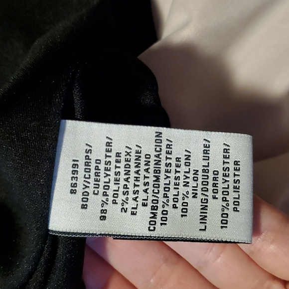 NWOT- JS Collections Black&Blush Pink Dress w/ Lace and Chiffon Netting Details - Picture 11 of 11